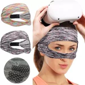 X-super 홈 VR 마스크 커버 통기성 땀 흡수 밴드 조절 가능한 크기 운동용 HMD 패딩 가상현실 헤드셋과