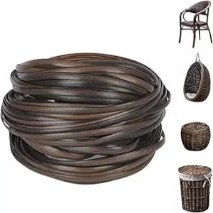 FAMMOM Wicker Repair Material Flat Synthetic Rattan Weaving Plastic for Knit and Chair Table Storage
