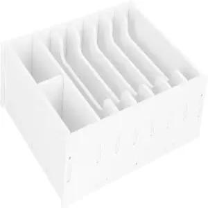 Housoutil Dual Compartment Storage Tray Cash Drawer Desktop Organizer Coin Box Register Money