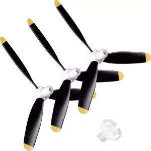 Jenaai 3 세트 RC 비행기 프로펠러 3엽 400mm F4u 761-8 761-9 761-16 T28 P47 전투기 원격 조종기 어댑터