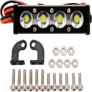 MEUS RACING RC 카 LED 라이트 루프 바 키트 - 1/10 1/8 스케일 축방향 SCX10 Wraith Traxxas TRX4 Redcat