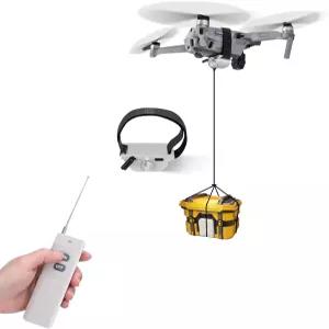 원격 해제 기능이 있는 범용 드론 페이로드 배송 시스템 - 결혼 반지 낚시 미끼 DJI Mini 3 Pro/Mavic 4