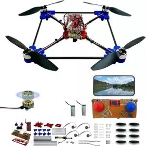 쿼드로터 드론 DIY 키트 브러시리스 모터 광학 흐름 호버링 원클릭 이착륙 360 회전 기능을 갖춘 독특한