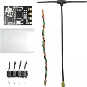 SpeedyBee ELRS FPV 수신기 - 2.4ghz 익스프레스FPV 드론 Tiny용 78mm UFL T 안테나가 장착된 LRS Nano RX