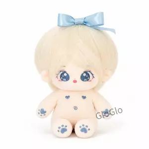 봉형 뼈대 내장형 옷갈아입히기 가능한 20cm 캐릭터 인형