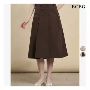 BCBG 비씨비지 26SU 브라운 포켓 백밴딩 스커트 B6M3S20774 B6M3S207 1194537