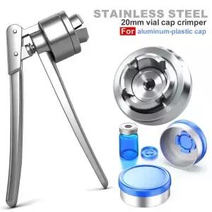 스테인레스 스틸 수동 바이알 크림퍼 핸드 실링 기계 13mm/20mm 플립 오프 캡 크림핑용 실러 1개