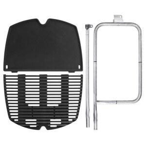 WEBER Q300 Q320 Q3000 Q3200 시리즈용 그릴 버너 튜브 그레이트 및 그리들 | 424001 426001 57060001 586002 65032 7646 6506용 교체 부품 세트