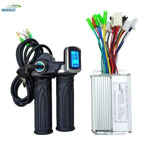 36V 48V 350W 18A 브러시리스 전동 드라이브 스쿠터 자전거 Ebike 용 LCD 속도 디스플레이 스로틀이있는 듀
