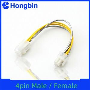 ATX 4핀 남성-4핀 여성 케이블 PC CPU P4 마더보드 전원 연장 공급 코드 커넥터 어댑터