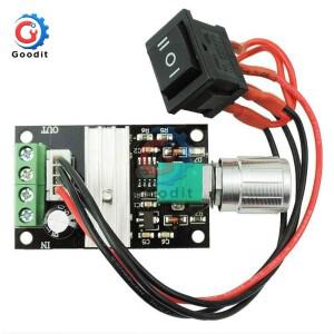 6V 12V 3A 80W DC 전동 속도 컨트롤러 PWM 조절 가능 양방향 제어 전위차계 스위치 1203BB 드라이버
