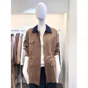 한정수량 [더틸버리] 배색 칼라 스트링 포켓 미들 점퍼 TS9M0JP071 2854723