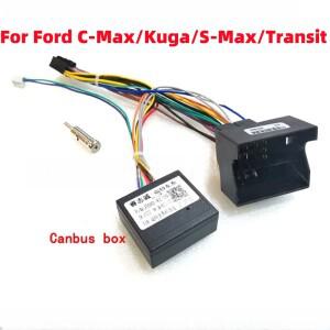 Ford C-Max/Fiesta/Focus II/Fusion/Kuga/Mondeo/S-Max/Transit Android 2 Din GPS 수신기 16 핀 전원 배선