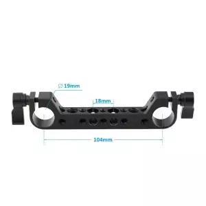 HDRIG 듀얼 포트 로드 클램프 브래킷 15mm 레일블록 거치대 DLSR 카메라 리그 케이지 베이스플레이트용 1/4