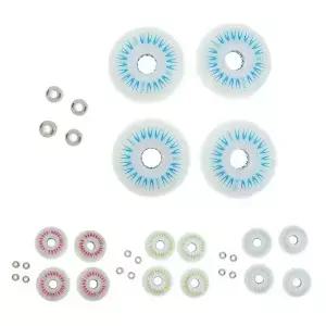 4개 LED 조명이 깜박이는 인라인 롤러 스케이트 교체용 바퀴 72mm