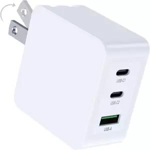 Zaidtek 65W USB C GAN PD 충전기 3포트 휴대용 어댑터 DJI Flip Avata 2 NEO Mavic 3 시리즈 Air 3S Mini