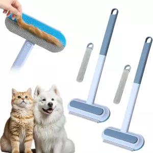 2개 세트 고양이 털 제거기 가구용 반려동물 소파 카펫 의류 침구를 부드럽게 세척할 수 있도록 재사용