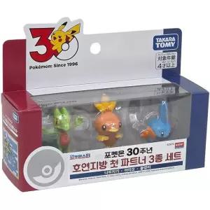 포켓몬스터 호연지방 3종세트 나무지기 아차모 물짱이 피규어 장난감 어린이 선물 모형