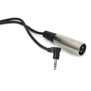 HOSA XVM-110 미터 10피트 직각 1/8인치 TRS TO XLR 수컷 케이블