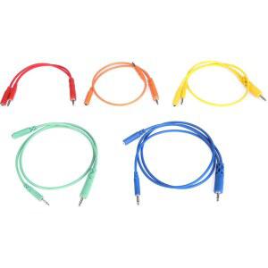 HOSA CMM-500Y-MIX HOPSCOTCH 유로랙 패치 케이블 - 다양한 길이 5개 세트
