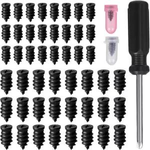 Fuvylonk 50PCS 타이어 수리용 고무 못 나선형 진공 플러그 키트 자동차 트럭 오토바이 트랙터 펑크 위한