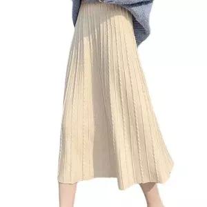 [하프클럽/]데일리 니트 주름 롱스카프 여성 인기 신상 롱치마