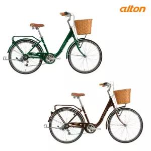 [알톤본사]26클래식 2407A/2607A 바구니 숙녀 시티자전거 2차종 택1