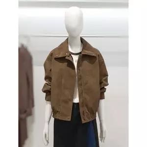 한정수량 ZOOC 루즈핏 하이넥 스웨이드 점퍼 V264PSJ931 2855862