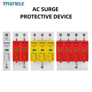AC SPD 1P 2P 3P 4P, 20KA, 385V, 가정용 번개 서지 보호기, 저전압 피뢰기 장치, 30KA