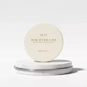 [산리오에디션/헬로키티]식물나라 뽀얀쌀 생기 톤업 선 쿠션 3종(화이트/피치/보라)