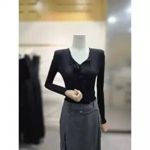 한정수량 [에고이스트] 러플 디테일 슬림 풀오버 ER3KL860BK 2855011
