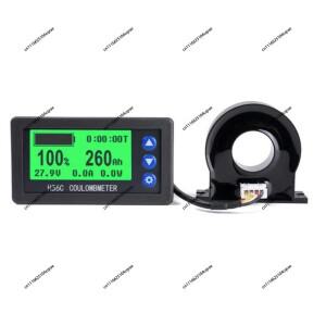H56C DC 9-100V 200A 배터리 모니터 홀 쿨롱 미터 리튬 납산 용량 LCD 디스플레이
