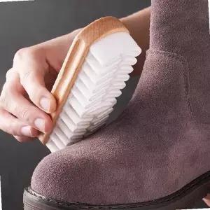 스웨이드 가죽 신발 관리 브러시 먼지 얼룩 제거 부드러운 모 소재 구두 부츠