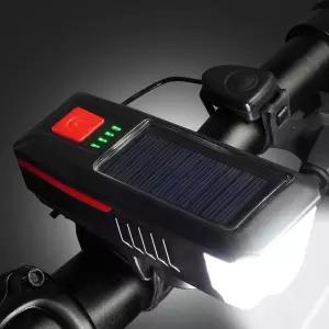자전거 킥보드 태양광 충전 라이트 전조등 전자벨 x-W9D87EB LED 자전거라이트