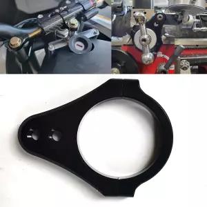 27mm CNC 알루미늄 오토바이 포크 튜브 브래킷 스티어링 댐퍼 프레임 장착 클램프 풋 픽서 하드웨어 부품