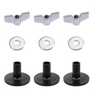 -18pcs 심벌 교체용 스탠드 드럼 부품 펠트 패드 윙 너트 워셔가 포함되어