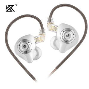 KZ EDX Pro X 스포츠 HIFI 이어폰 0.78mm 2핀 분리형 케이블 HD 노이즈 감소 마이크 게임 및 통근용