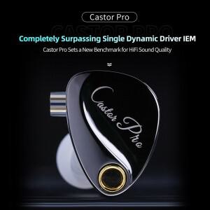 KZ Castor Pro HiFi 이어폰 다이나믹 드라이버 하이엔드 조정 가능한 음질 베이스 헤드셋 분리형 케이블 헤