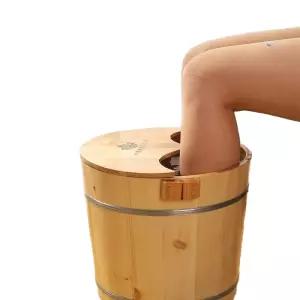 가정용 족욕기 원목 홈스파 히노끼탕 찜질 족탕기 피로회복 반신욕조 반신욕 웰니스