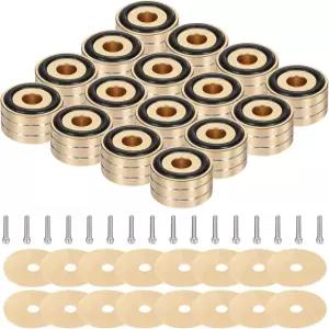 MECCANIXITY 16개입 서브우퍼 솔레이션 패드 40x20mm 스피커 스파이크 턴테이블 오디오 스튜디오 모니터용