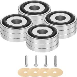 MECCANIXITY 8개입 서브우퍼 솔레이션 패드 40x20mm 스피커 피트 스파이크 턴테이블 오디오 스튜디오