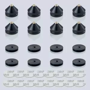 스피커 스파이크 HiFi 플로어 프로텍터 8개입 접착식 블랙 충격 방지 이퀄라이저 스탠드 발 서브우퍼 DAC