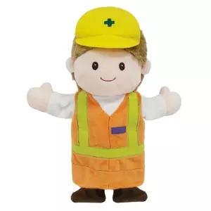 매직캐슬 손인형 직업이야기 건설노무자 인형극 역할놀이 장난감 펜던트 교육용 어린이 0695C