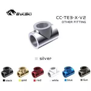 Bykski CCTE3XV23방향 분할 피팅 G1/4 39 T형 분배기 어댑터 암 수냉 커넥터 다중 채널