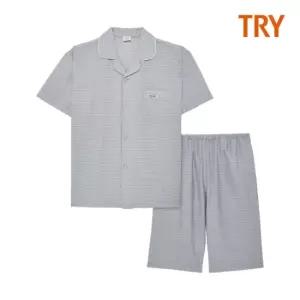 TRY 남성용 시원한 터치감 인견 파자마세트