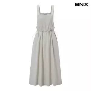BNX비엔엑스. 멜빵 허리 스트링 플레어 롱 피스 BY2OP055L0