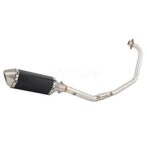 [호환품]Keeway RKS 125 2012- RKS125 스포츠 이스케이프 슬립온 바이크 오토바이 배기 파이프 머플러 중간
