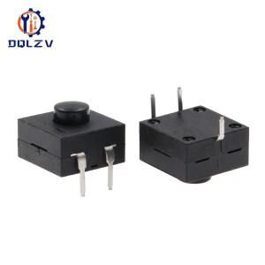 10PCS 손전등 스위치 버튼 자동 잠금 강한 빛 2 On 및 1 Off 213BS