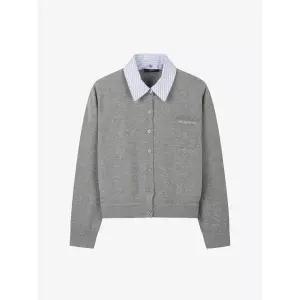 [ZOOC](신세계 사우스시티)울 블렌디드 카라 디테처블 니트 가디건 Z261KSL004