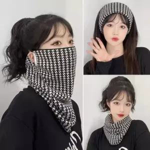 야외 목도리 하운드 스키 골프 마스크 니트넥워머 자전거 방한용품 목폴라 목토시 체크 멀티스카프